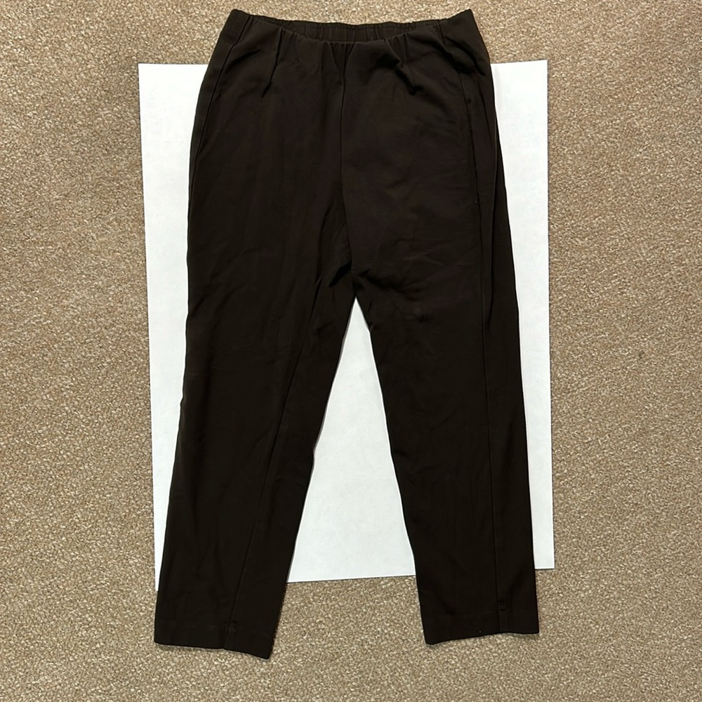 J. Jill ponte slim leg brown petite small pull on pants